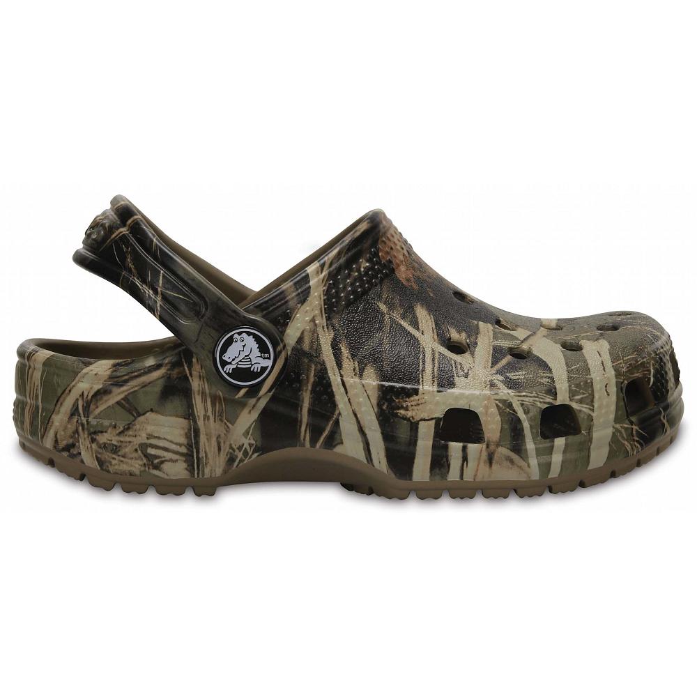 Olive Boys' Crocs Classic Realtree® Clogs | NZ 1348CTVE
